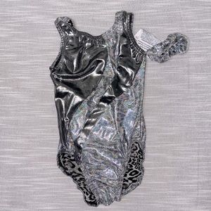 Garland Gymnastic Leotard silver Adult XS